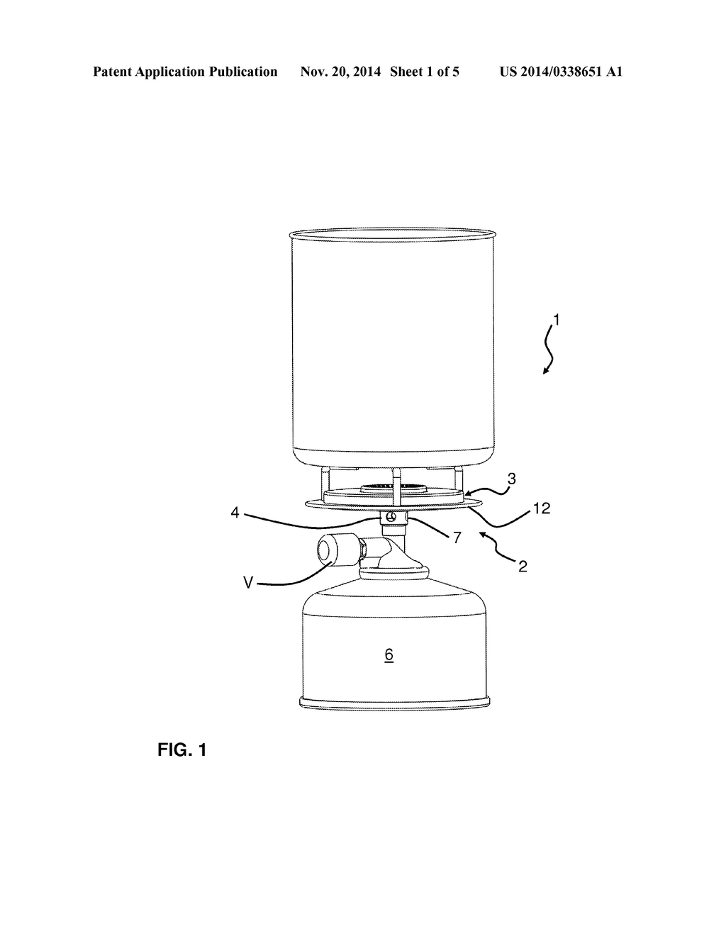 Burner for a portable stove and portable stove - diagram, schematic, and image 02