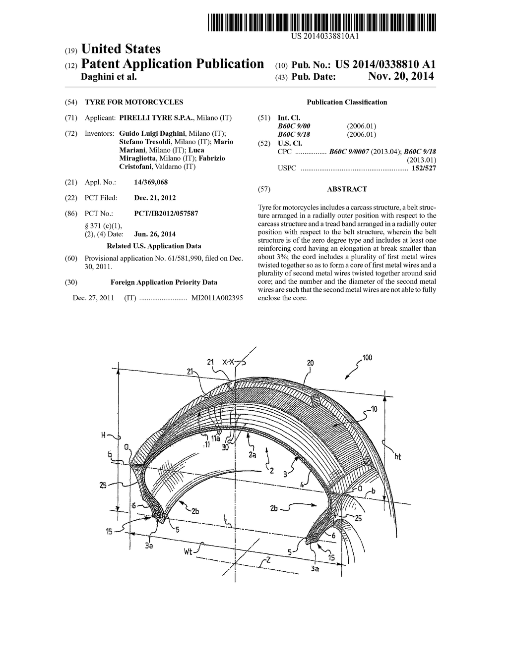 TYRE FOR MOTORCYCLES - diagram, schematic, and image 01