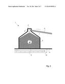 METHOD FOR FIGHTING A FIRE OR A TEMPERATURE RISE IN A MATERIAL STORED IN A     LARGE STORAGE FACILITY, A FIREFIGHTING SYSTEM AND USES HEREOF diagram and image