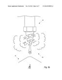 METHOD FOR FIGHTING A FIRE OR A TEMPERATURE RISE IN A MATERIAL STORED IN A     LARGE STORAGE FACILITY, A FIREFIGHTING SYSTEM AND USES HEREOF diagram and image