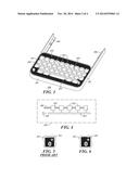 Method And Apparatus Pertaining To A Keyboard Cover Having Light-Masking     Paint diagram and image