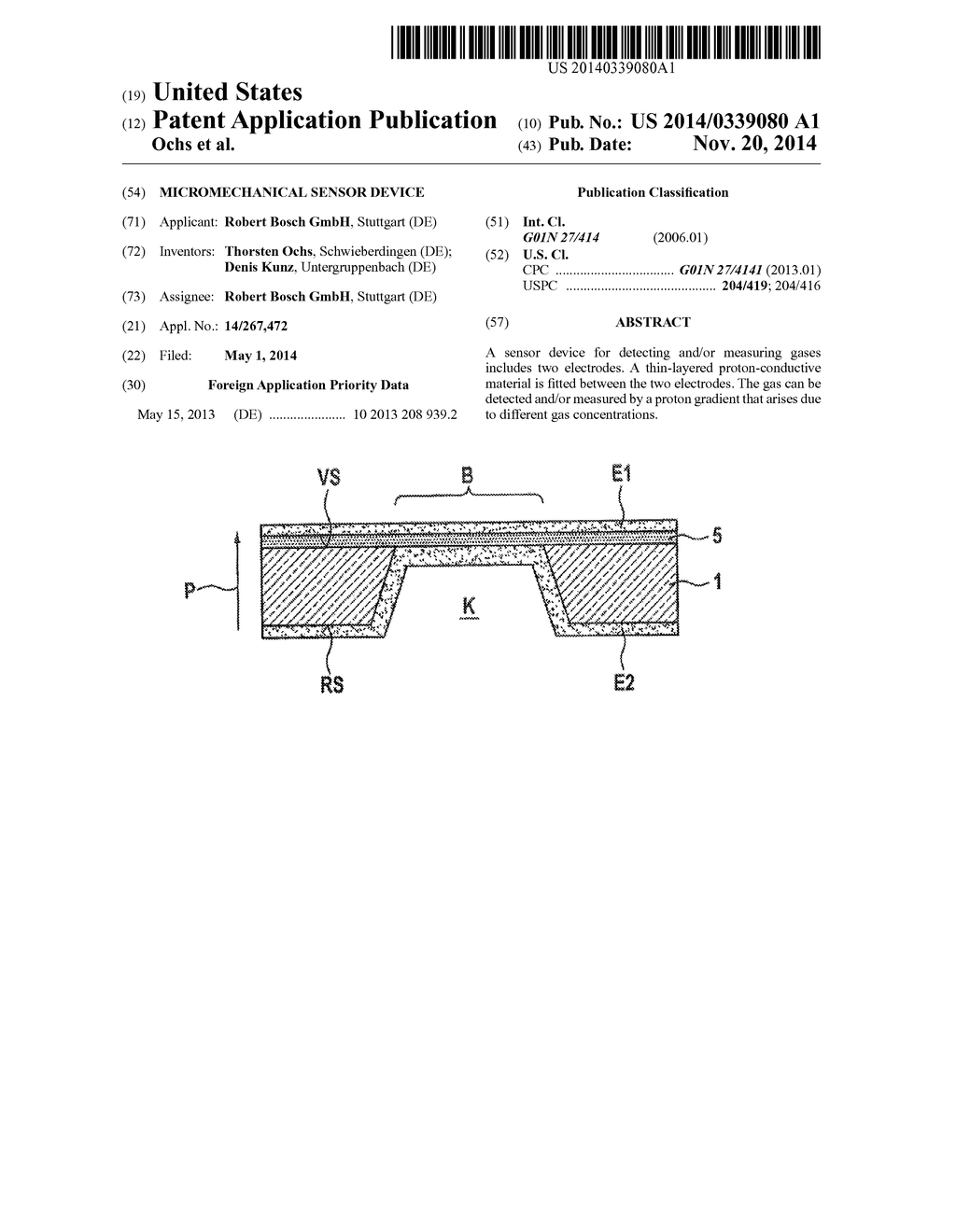 MICROMECHANICAL SENSOR DEVICE - diagram, schematic, and image 01