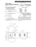 Container with Rotating Shrink Label Locking Features and Promotional     Label System diagram and image