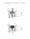 Container with Rotating Shrink Label Locking Features and Promotional     Label System diagram and image