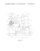 Autonomously functioning mobile dedusting apparatus with downstream     filling station for receptacles diagram and image