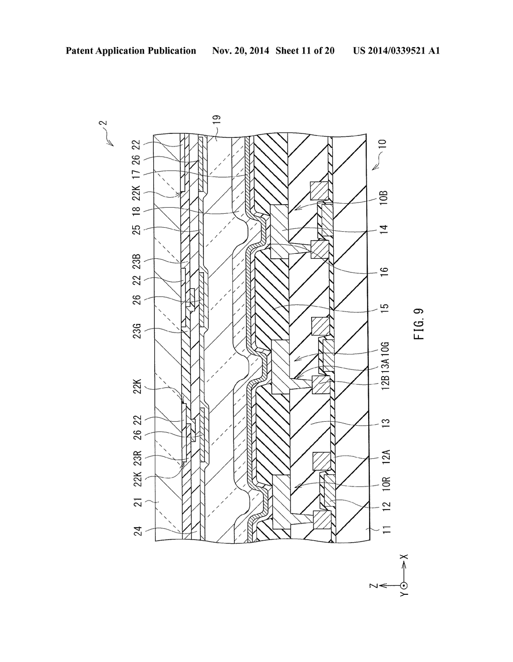 LIGHT EMITTING DEVICE, METHOD OF MANUFACTURING THE LIGHT EMITTING DEVICE,     AND DISPLAY UNIT - diagram, schematic, and image 12