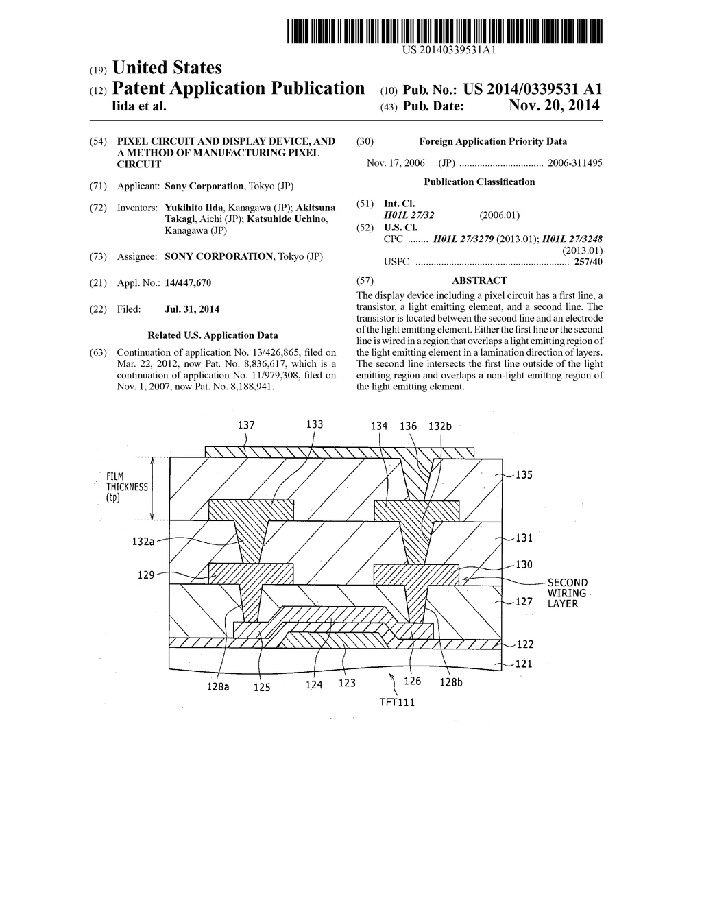 PIXEL CIRCUIT AND DISPLAY DEVICE, AND A METHOD OF MANUFACTURING PIXEL     CIRCUIT - diagram, schematic, and image 01