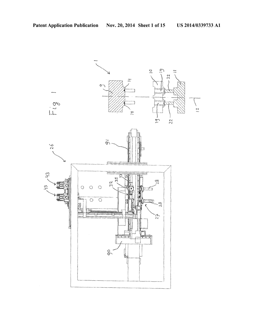 METHOD AND SYSTEM FOR PRODUCING AN INJECTION MOULDED PRODUCT AND A LABEL     TRANSFER DEVICE - diagram, schematic, and image 02