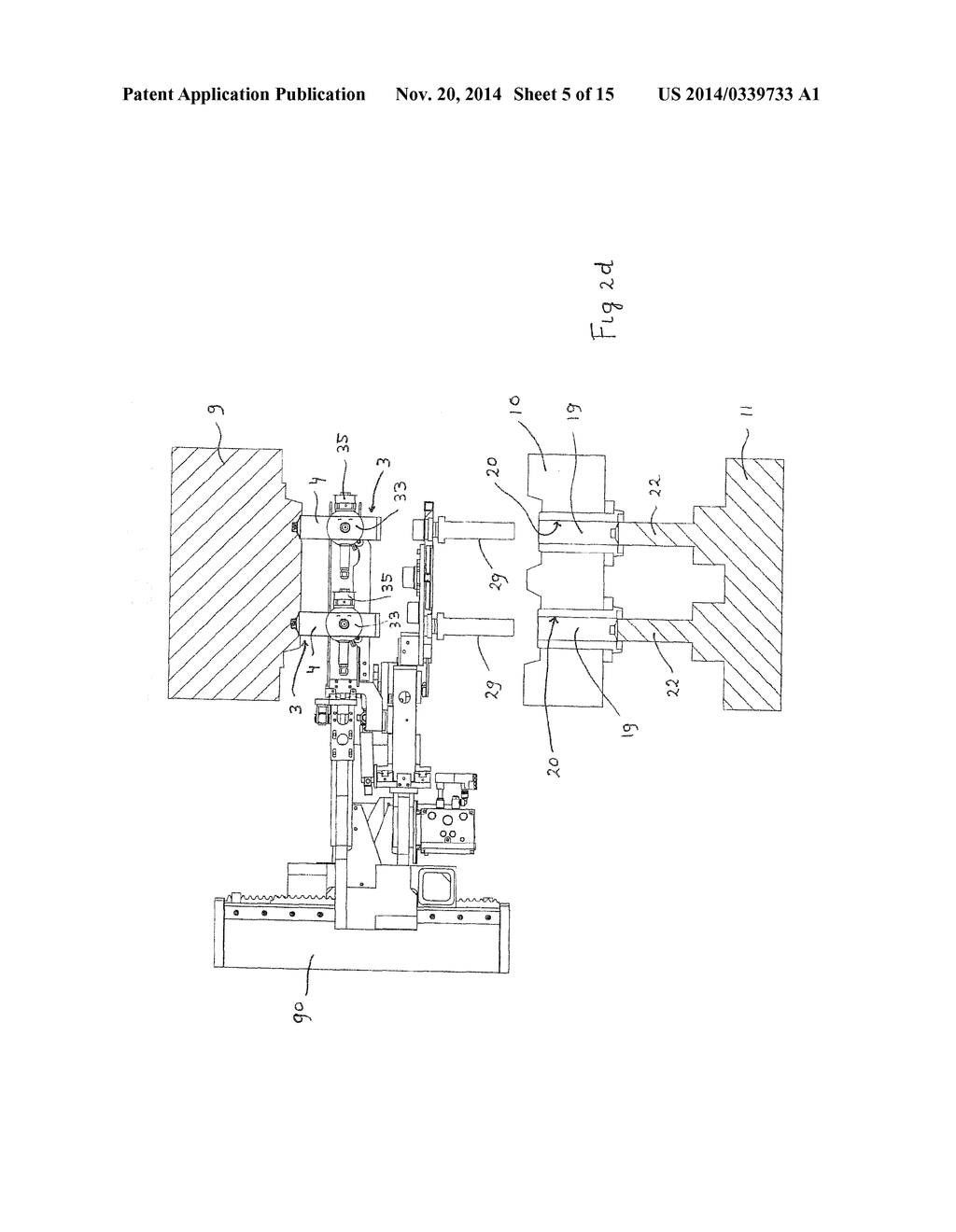 METHOD AND SYSTEM FOR PRODUCING AN INJECTION MOULDED PRODUCT AND A LABEL     TRANSFER DEVICE - diagram, schematic, and image 06