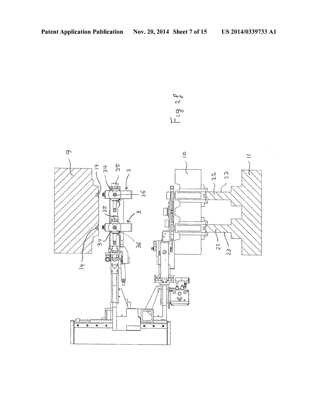 METHOD AND SYSTEM FOR PRODUCING AN INJECTION MOULDED PRODUCT AND A LABEL     TRANSFER DEVICE - diagram, schematic, and image 08