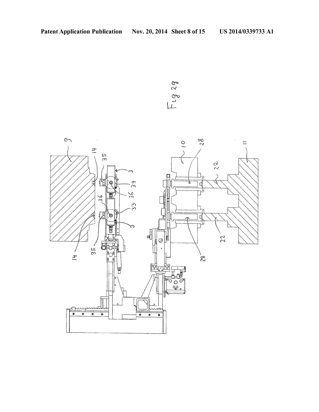 METHOD AND SYSTEM FOR PRODUCING AN INJECTION MOULDED PRODUCT AND A LABEL     TRANSFER DEVICE - diagram, schematic, and image 09