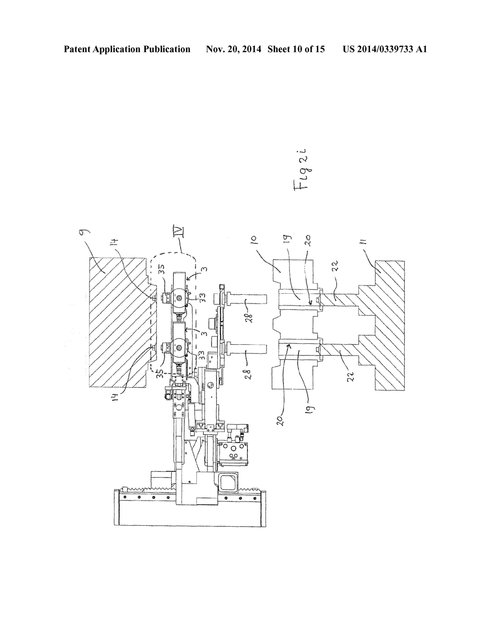 METHOD AND SYSTEM FOR PRODUCING AN INJECTION MOULDED PRODUCT AND A LABEL     TRANSFER DEVICE - diagram, schematic, and image 11