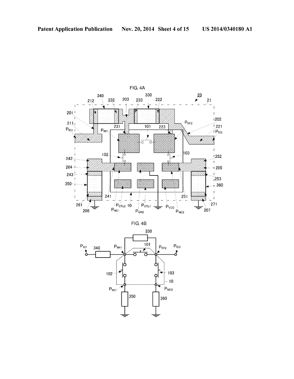 IMPEDANCE MATCHING SWITCH CIRCUIT, IMPEDANCE MATCHING SWITCH CIRCUIT     MODULE, AND IMPEDANCE MATCHING CIRCUIT MODULE - diagram, schematic, and image 05