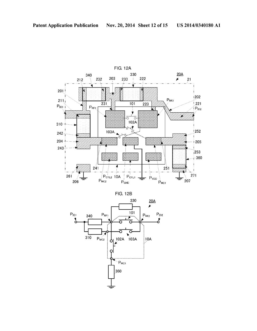 IMPEDANCE MATCHING SWITCH CIRCUIT, IMPEDANCE MATCHING SWITCH CIRCUIT     MODULE, AND IMPEDANCE MATCHING CIRCUIT MODULE - diagram, schematic, and image 13