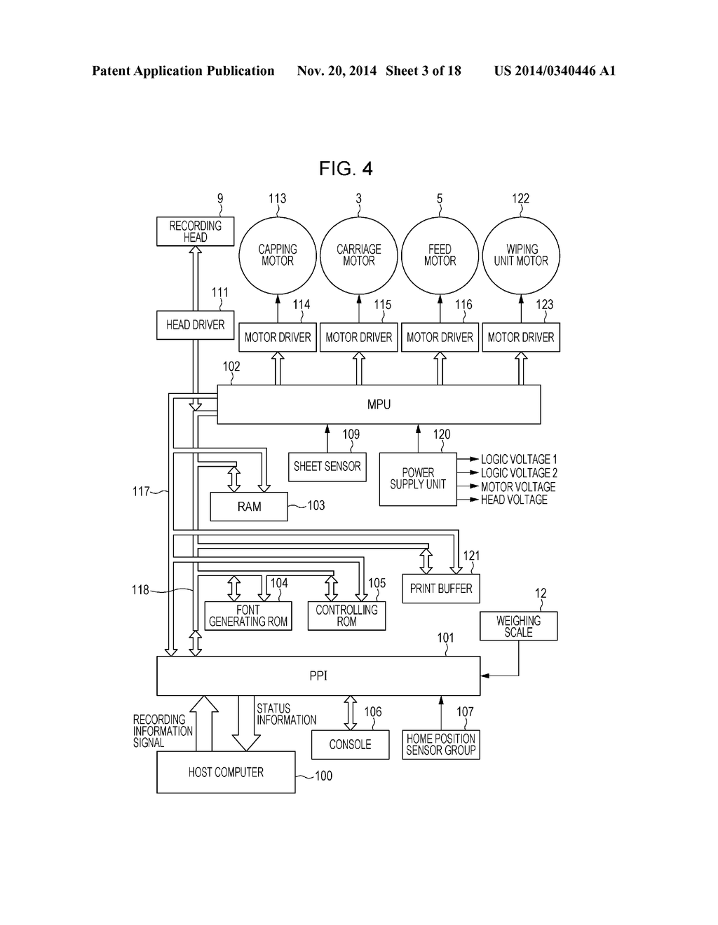 INKJET RECORDING APPARATUS AND CONTROL METHOD FOR THE INKJET RECORDING     APPARATUS - diagram, schematic, and image 04