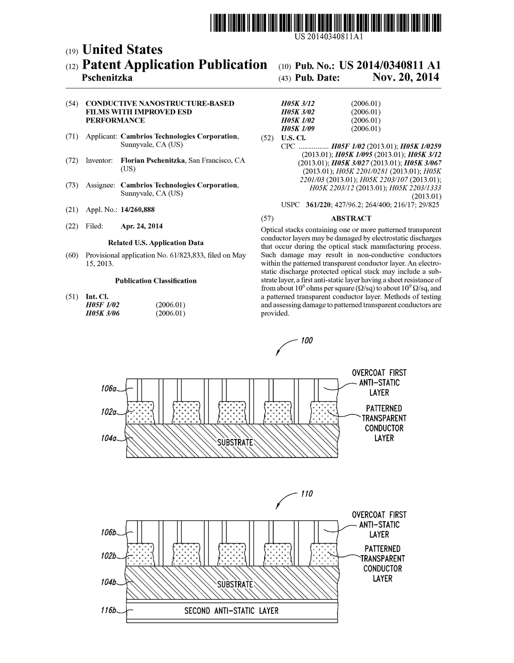 CONDUCTIVE NANOSTRUCTURE-BASED FILMS WITH IMPROVED ESD PERFORMANCE - diagram, schematic, and image 01