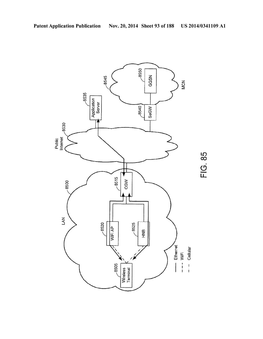 Methods, Apparatus and Systems for Managing Converged Gateway     Communications - diagram, schematic, and image 94