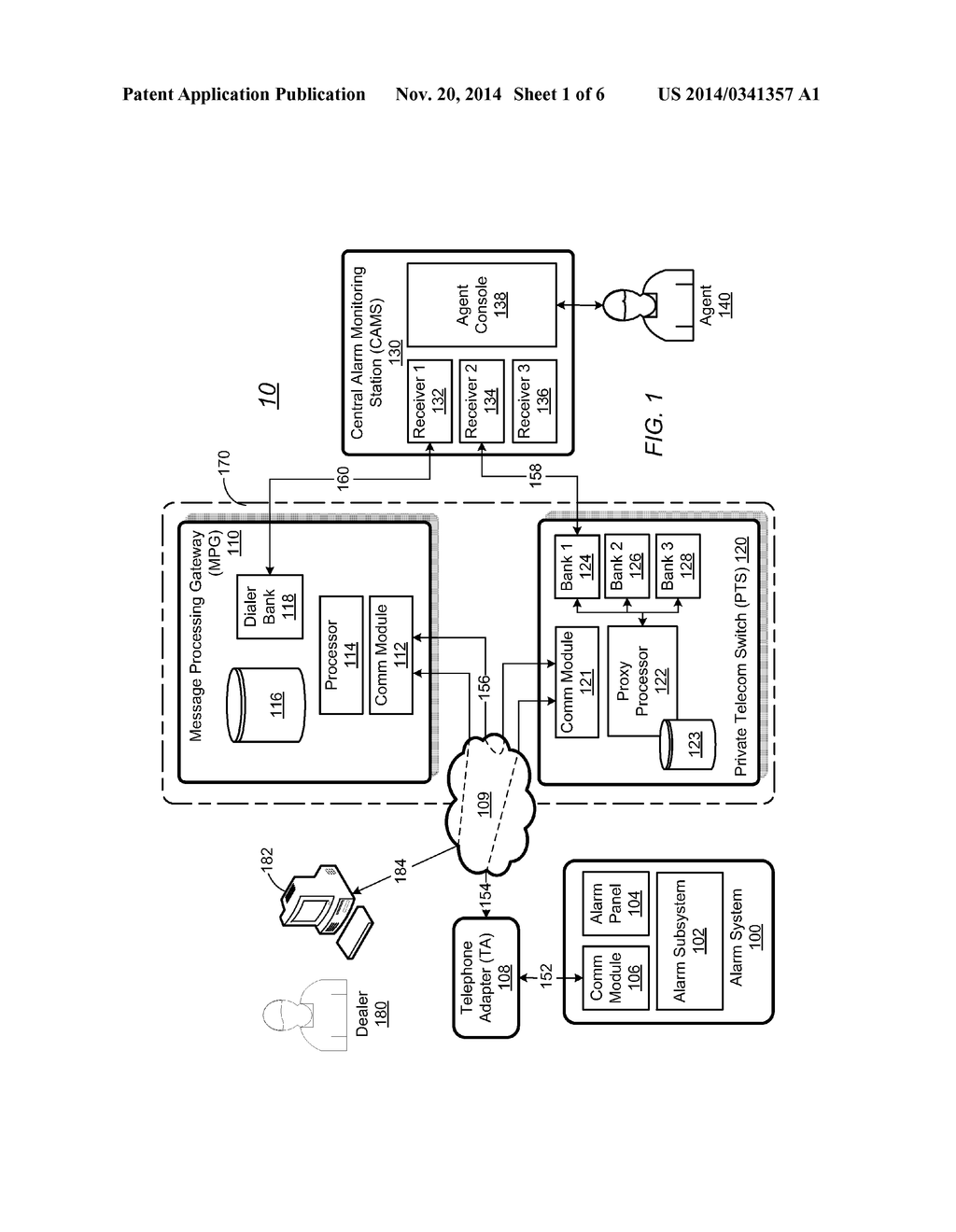 DELIVERY OF ALARM SYSTEM EVENT DATA AND AUDIO - diagram, schematic, and image 02