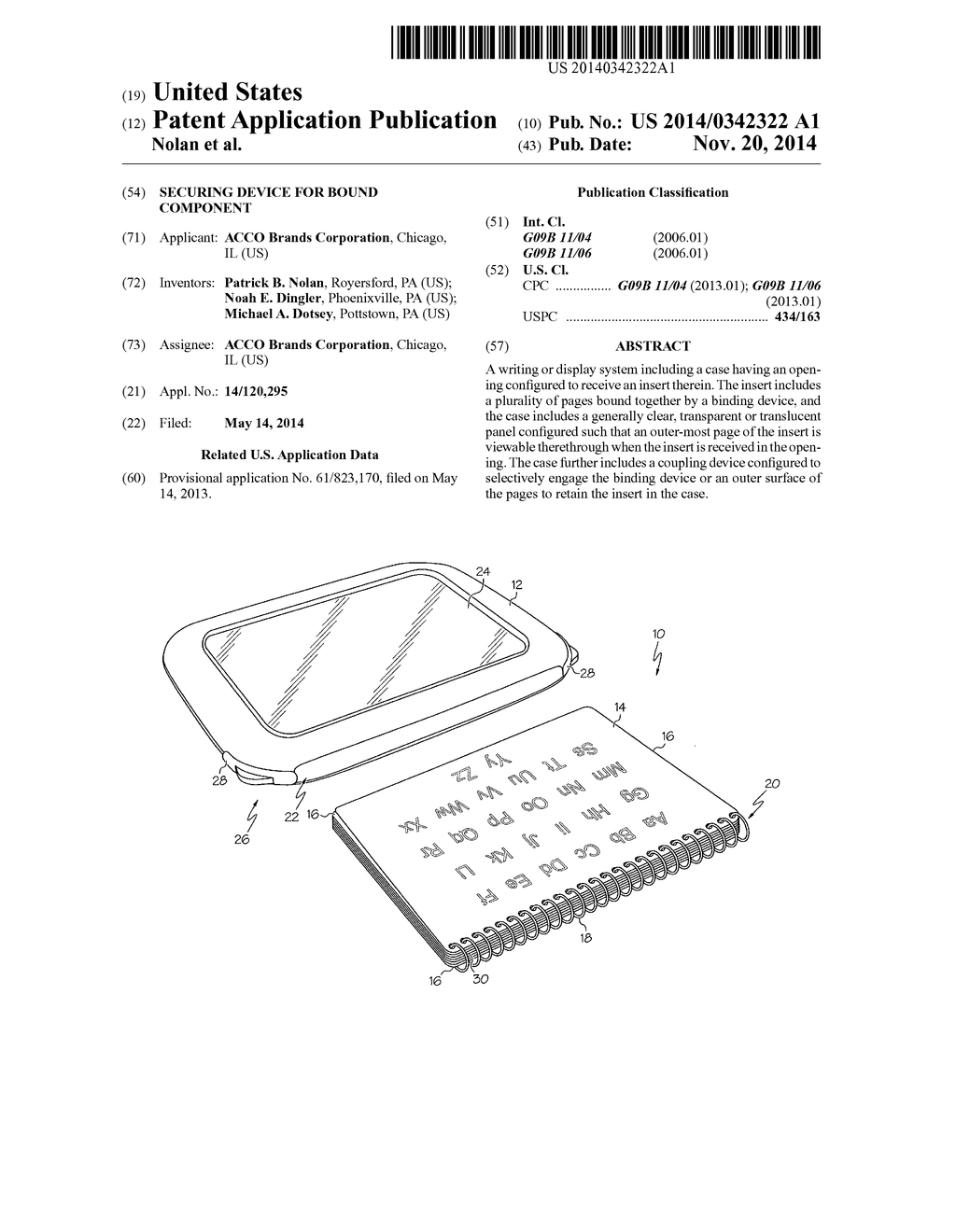 Securing device for bound component - diagram, schematic, and image 01