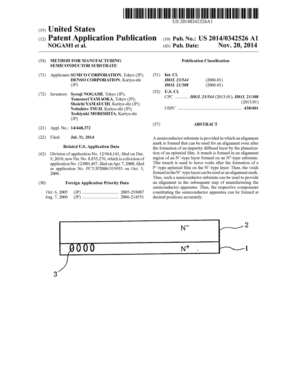 METHOD FOR MANUFACTURING SEMICONDUCTOR SUBSTRATE - diagram, schematic, and image 01