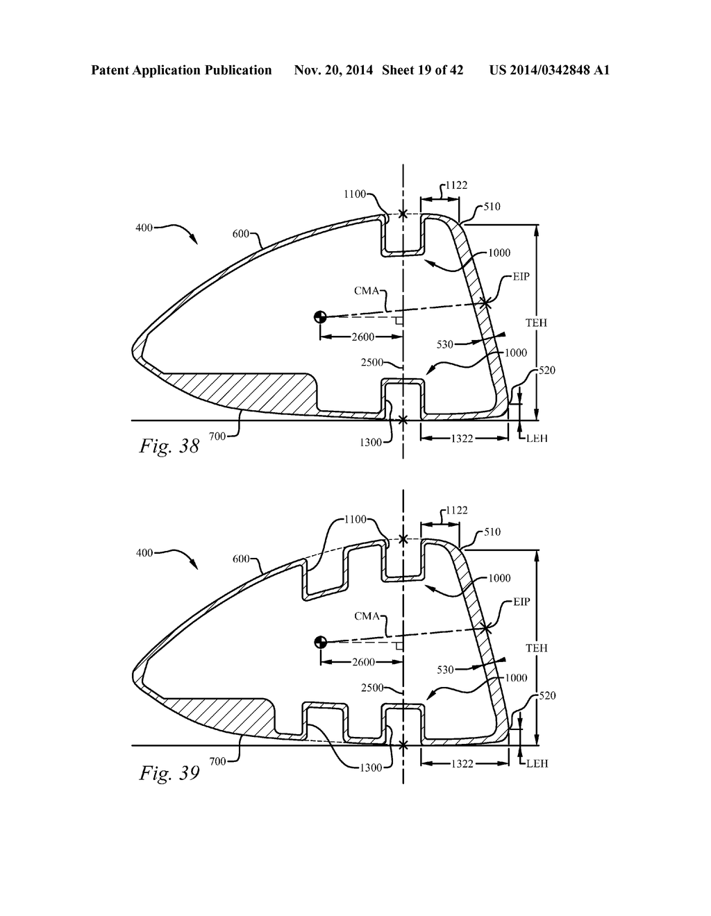 GOLF CLUB HEAD HAVING A STRESS REDUCING FEATURE - diagram, schematic, and image 20