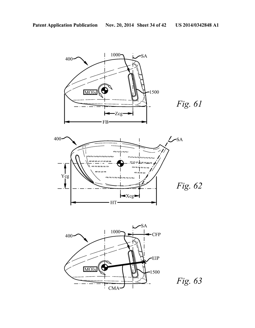 GOLF CLUB HEAD HAVING A STRESS REDUCING FEATURE - diagram, schematic, and image 35