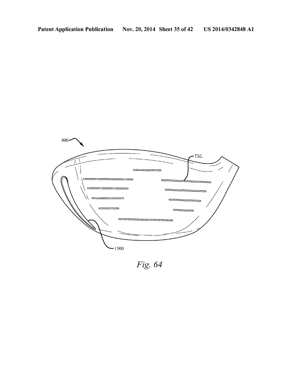 GOLF CLUB HEAD HAVING A STRESS REDUCING FEATURE - diagram, schematic, and image 36