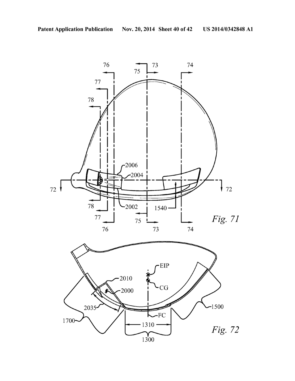 GOLF CLUB HEAD HAVING A STRESS REDUCING FEATURE - diagram, schematic, and image 41