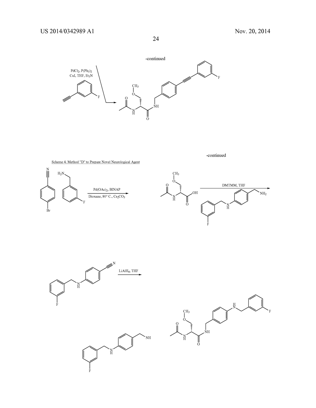 Novel N-Benzylamide Substituted Derivatives of 2-(Acylamido)acetic Acid     and 2-(Acylamido)propionic Acids: Potent Neurological Agents - diagram, schematic, and image 25