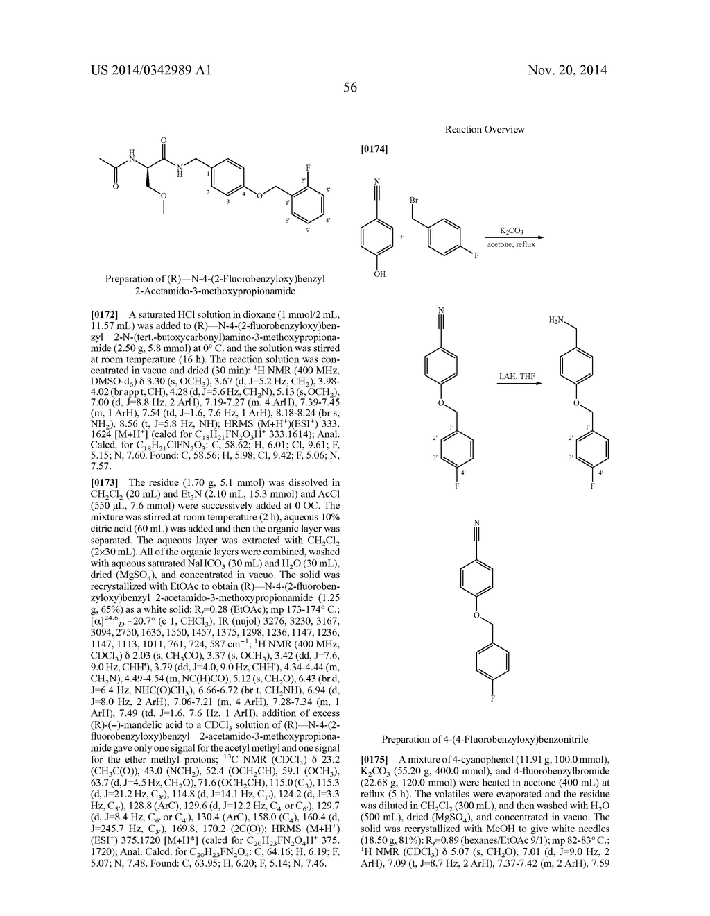 Novel N-Benzylamide Substituted Derivatives of 2-(Acylamido)acetic Acid     and 2-(Acylamido)propionic Acids: Potent Neurological Agents - diagram, schematic, and image 57