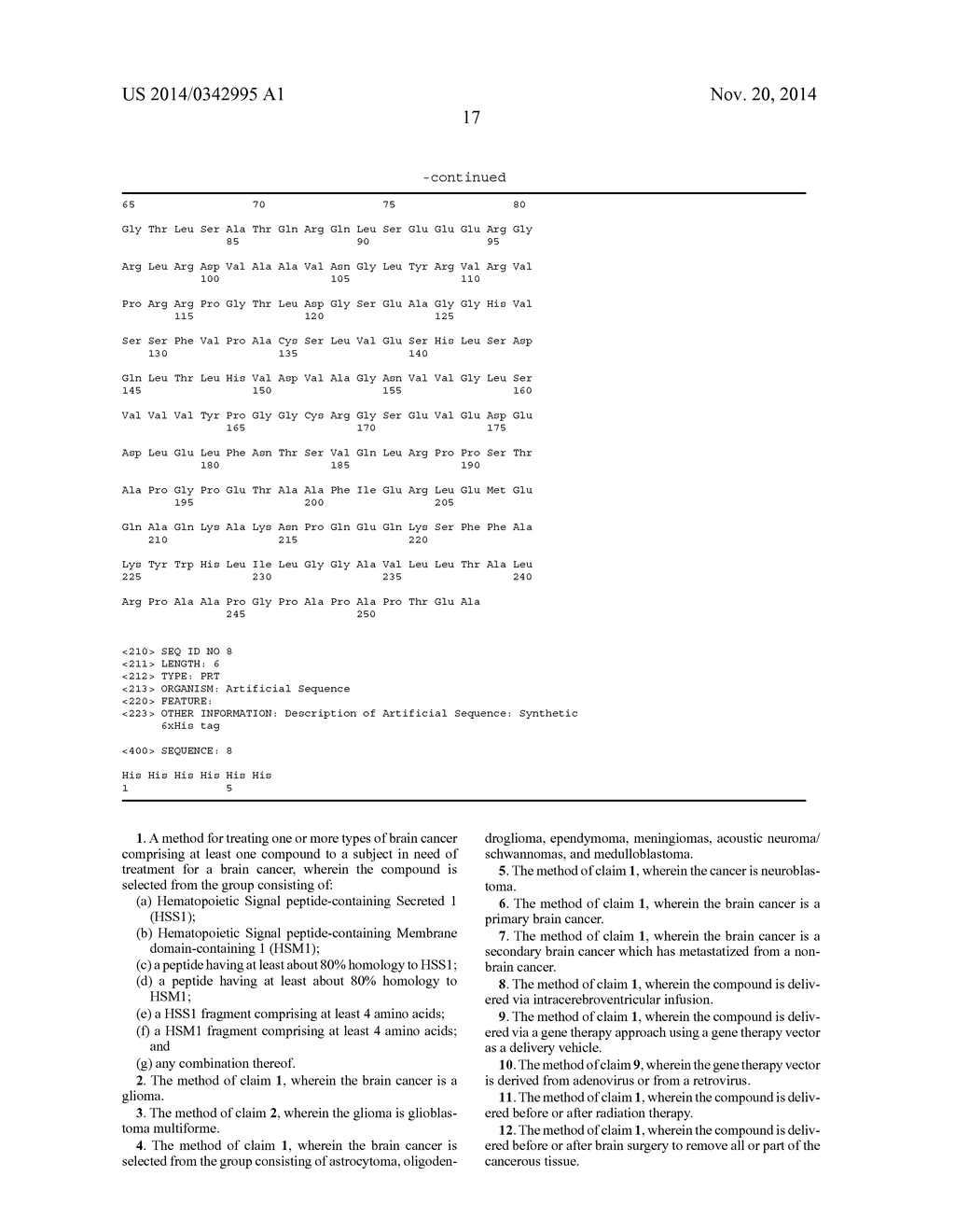 METHOD FOR TREATING BRAIN CANCER USING A NOVEL TUMOR SUPPRESSOR GENE AND     SECRETED FACTOR - diagram, schematic, and image 40