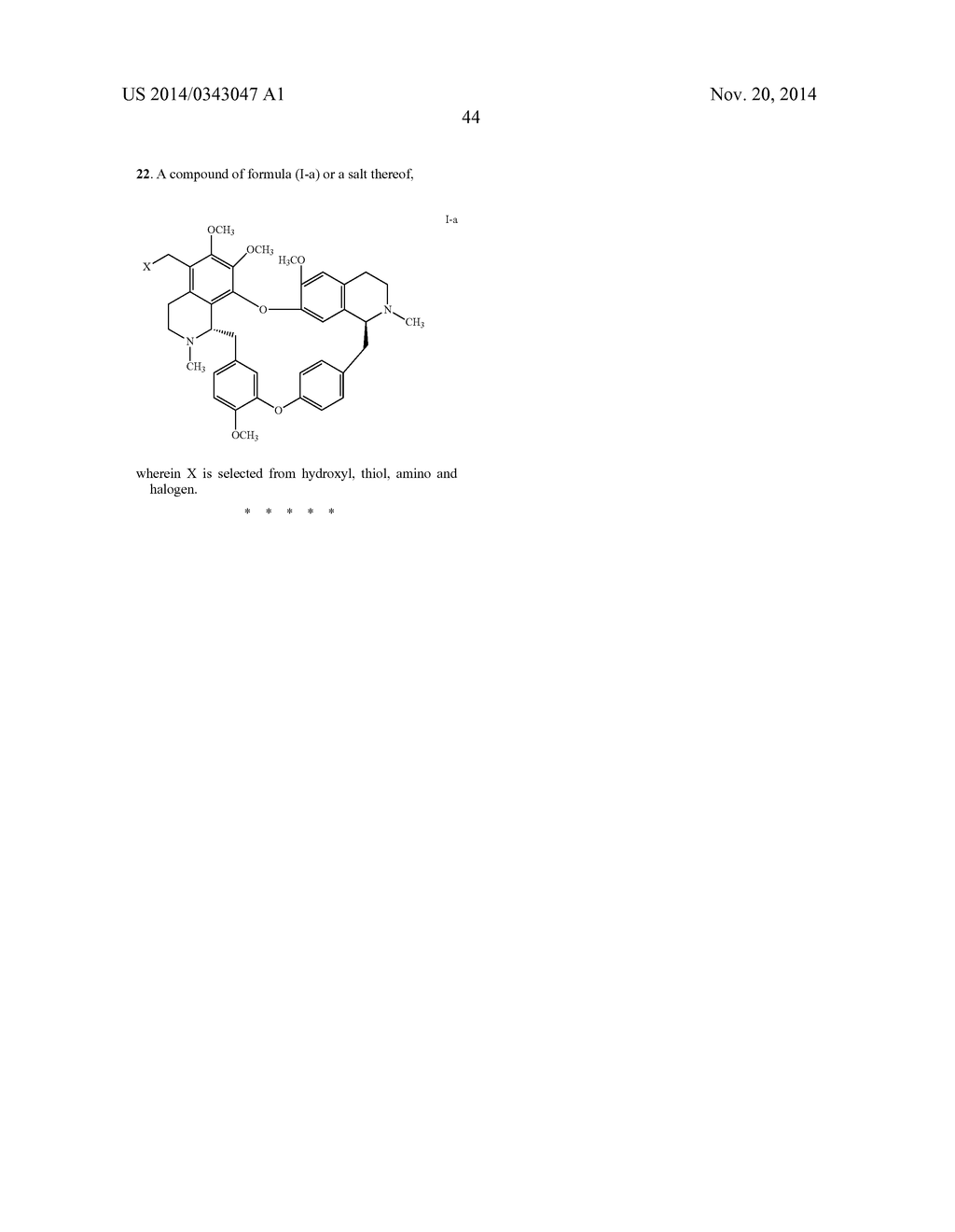 TETRANDRINE DERIVATIVES WITH SUBSTITUTED 5-CARBON, PREPARATION METHOD AND     USE THEREOF - diagram, schematic, and image 50