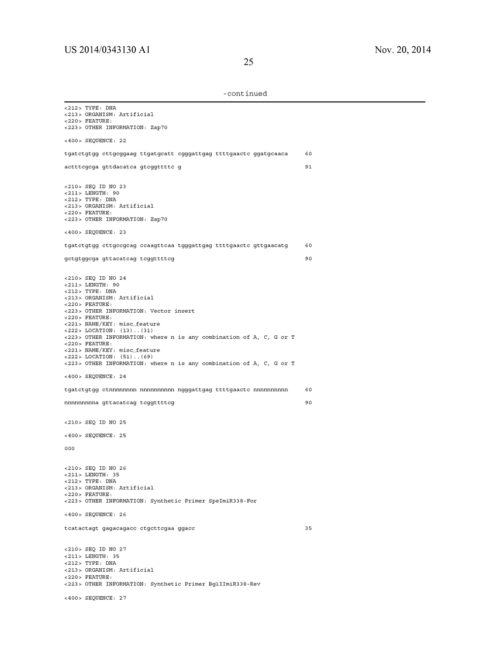 Micro-RNA Scaffolds, Non-naturally Occurring Micro-RNAs, and Methods for     Optimizing Non-naturally Occurring Micro-RNAs - diagram, schematic, and image 61