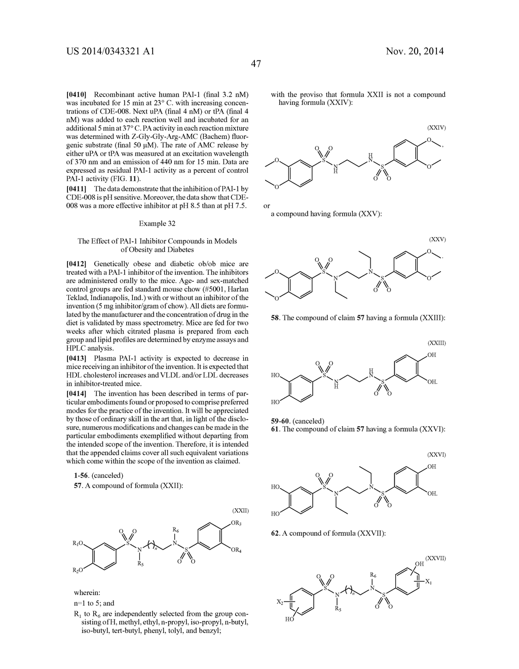 Plasminogen Activator Inhibitor-1 Inhibitors and Methods of Use Thereof to     Modulate Lipid Metabolism - diagram, schematic, and image 74