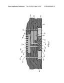 IMPLANTABLE ELECTRODE ARRAY ASSEMBLY INCLUDING A CARRIER WITH EMBEDDED     CONTROL MODULES CONTAINED IN PACKAGES, THE PACKAGES EXTENDING OUTWARDLY     SO AS TO EXTEND OVER THE CARRIER diagram and image