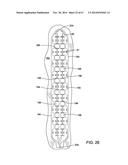 IMPLANTABLE ELECTRODE ARRAY ASSEMBLY INCLUDING A CARRIER WITH EMBEDDED     CONTROL MODULES CONTAINED IN PACKAGES, THE PACKAGES EXTENDING OUTWARDLY     SO AS TO EXTEND OVER THE CARRIER diagram and image