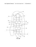 IMPLANTABLE ELECTRODE ARRAY ASSEMBLY INCLUDING A CARRIER WITH EMBEDDED     CONTROL MODULES CONTAINED IN PACKAGES, THE PACKAGES EXTENDING OUTWARDLY     SO AS TO EXTEND OVER THE CARRIER diagram and image