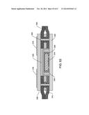 IMPLANTABLE ELECTRODE ARRAY ASSEMBLY INCLUDING A CARRIER WITH EMBEDDED     CONTROL MODULES CONTAINED IN PACKAGES, THE PACKAGES EXTENDING OUTWARDLY     SO AS TO EXTEND OVER THE CARRIER diagram and image