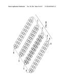 IMPLANTABLE ELECTRODE ARRAY ASSEMBLY INCLUDING A CARRIER WITH EMBEDDED     CONTROL MODULES CONTAINED IN PACKAGES, THE PACKAGES EXTENDING OUTWARDLY     SO AS TO EXTEND OVER THE CARRIER diagram and image