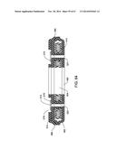 IMPLANTABLE ELECTRODE ARRAY ASSEMBLY INCLUDING A CARRIER WITH EMBEDDED     CONTROL MODULES CONTAINED IN PACKAGES, THE PACKAGES EXTENDING OUTWARDLY     SO AS TO EXTEND OVER THE CARRIER diagram and image