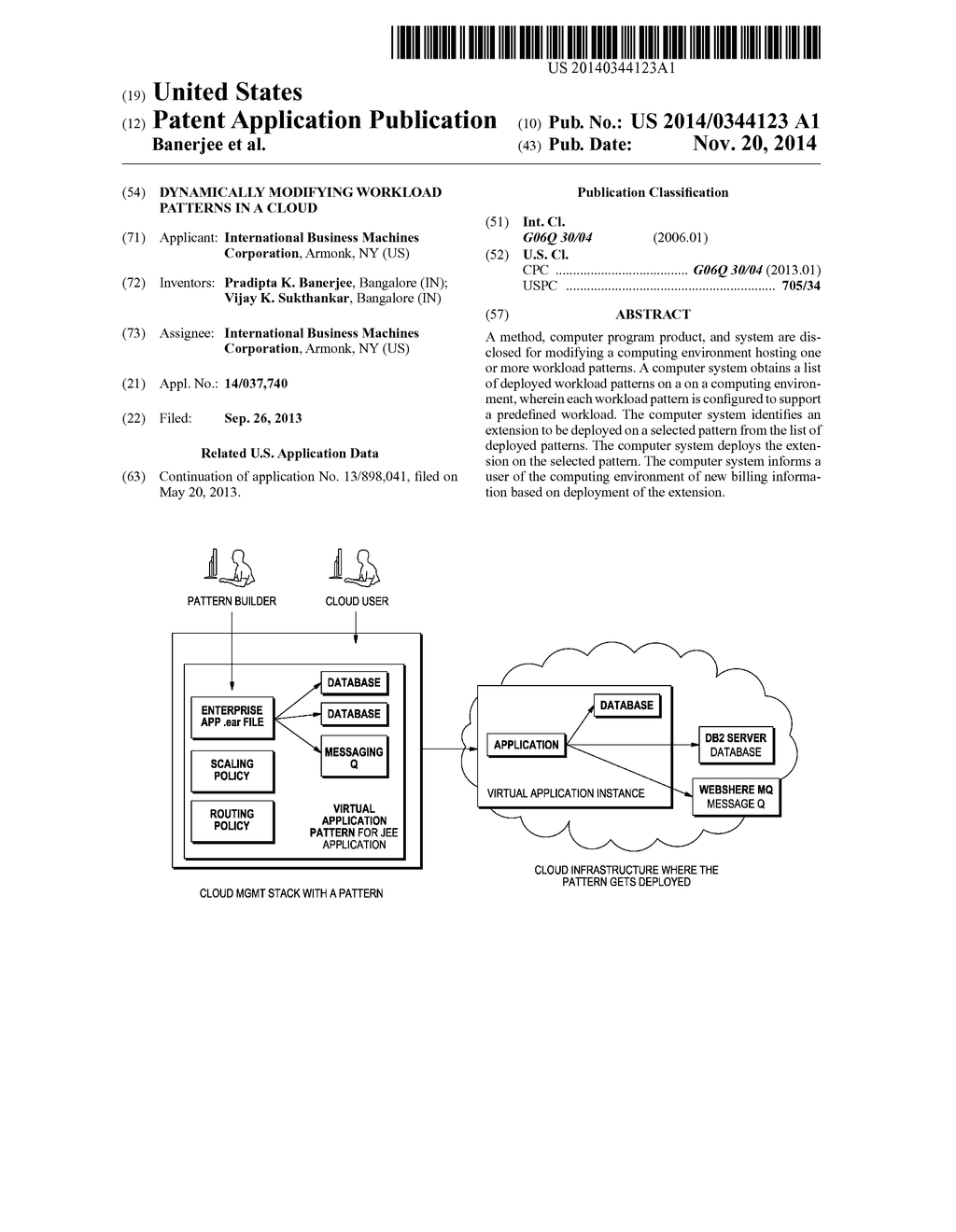 DYNAMICALLY MODIFYING WORKLOAD PATTERNS IN A CLOUD - diagram, schematic, and image 01