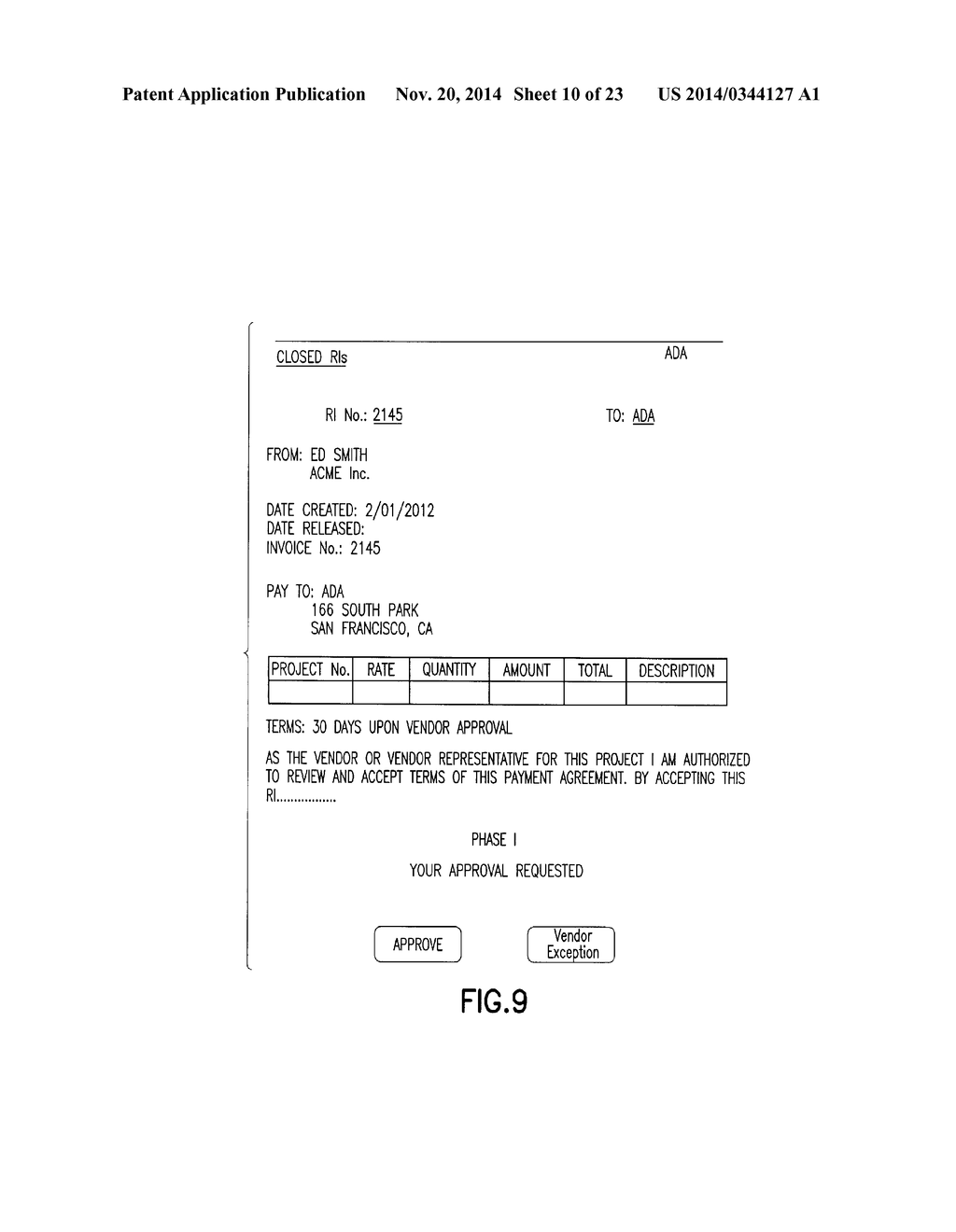 NETWORK-BASED ELECTRONIC INVOICING SYSTEM WITH REVERSE INVOICING - diagram, schematic, and image 11