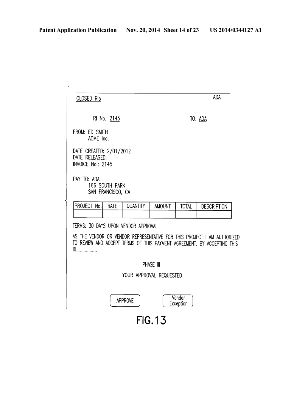 NETWORK-BASED ELECTRONIC INVOICING SYSTEM WITH REVERSE INVOICING - diagram, schematic, and image 15