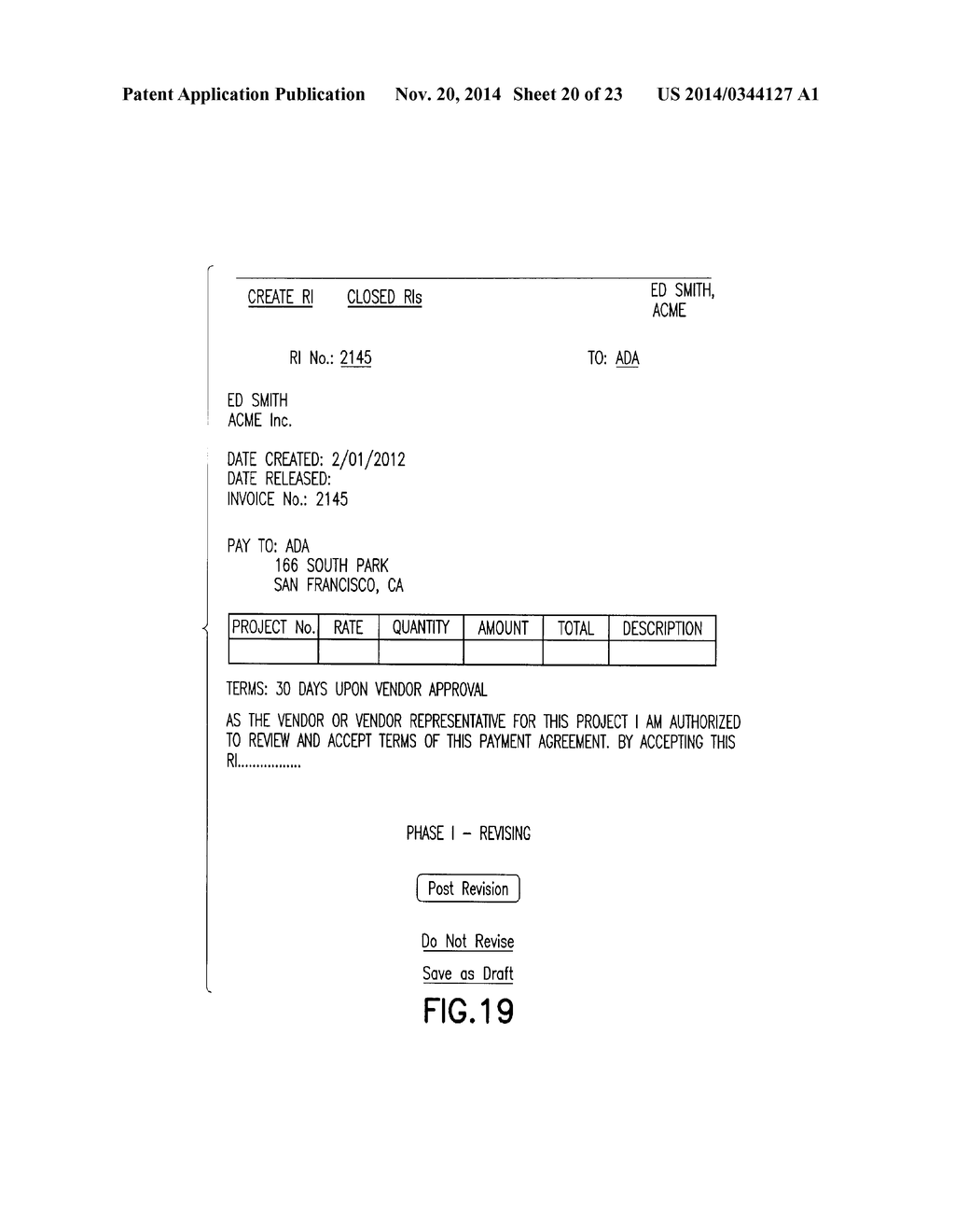 NETWORK-BASED ELECTRONIC INVOICING SYSTEM WITH REVERSE INVOICING - diagram, schematic, and image 21