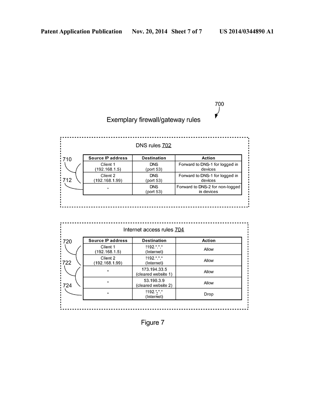 DNS-BASED CAPTIVE PORTAL WITH INTEGRATED TRANSPARENT PROXY TO PROTECT     AGAINST USER DEVICE CACHING INCORRECT IP ADDRESS - diagram, schematic, and image 08