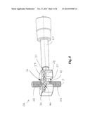 DEVICE FOR TRANSMITTING ELECTRICAL ENERGY FROM A WALL TO A SWIVELLABLE     ELEMENT FASTENED ON THE WALL diagram and image