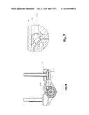 DEVICE FOR TRANSMITTING ELECTRICAL ENERGY FROM A WALL TO A SWIVELLABLE     ELEMENT FASTENED ON THE WALL diagram and image