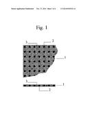 SEISMIC DISSIPATION MODULE MADE UP OF COMPRESSION-RESISTANT SPHERES     IMMERSED IN A VARIABLE LOW DENSITY MATERIAL diagram and image