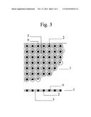 SEISMIC DISSIPATION MODULE MADE UP OF COMPRESSION-RESISTANT SPHERES     IMMERSED IN A VARIABLE LOW DENSITY MATERIAL diagram and image