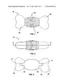 PET CHEW TOYS OF RUBBER AND POLYAMIDE, AND METHODS OF MANUFACTURE THEREOF diagram and image